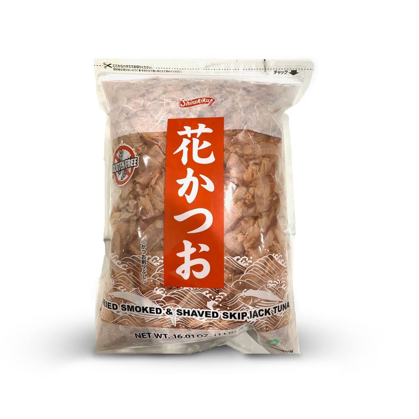 Shirakiku Premium Dried Bonito Flakes - Smoked, 16 Ounce, Umami Flavor, Resealable Package