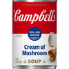 Campbells Condensed 25% Less Sodium Cream of Mushroom Soup, 10.5 oz Can