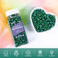 Cobakey Dark Green Sprinkles For Cake Decorations 3.52 Ounce Edible Pearl Sugar Sprinkles For Cupcake Toppers Wedding Party Vale