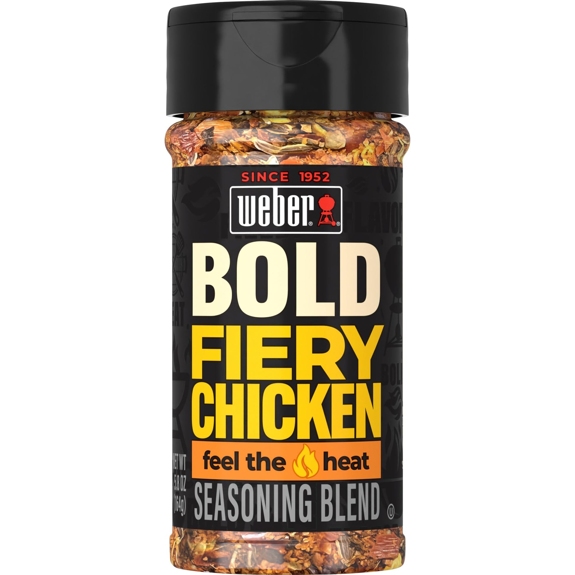 Weber BOLD Fiery Chicken Seasoning Blend  5.8 Ounce Shaker (Pack of 6)