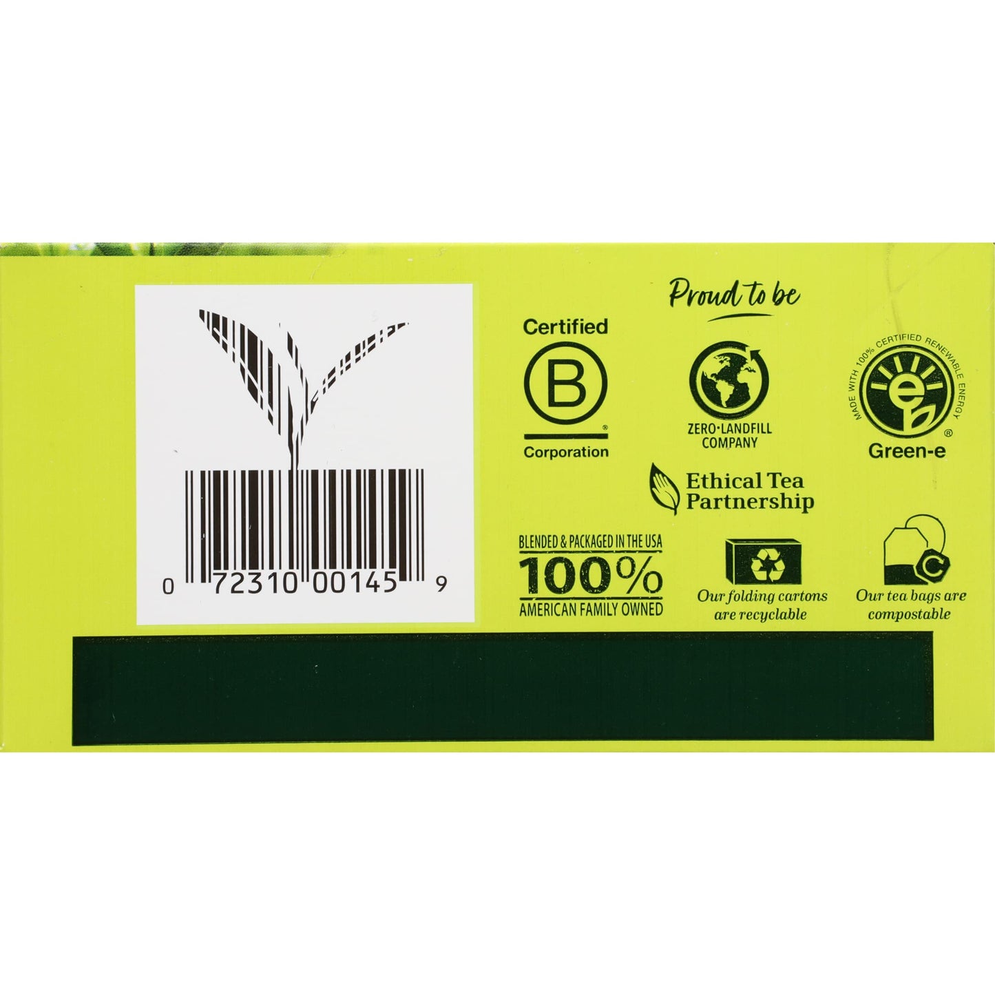 Bigelow Tea Green Tea - With Lemon - Case Of 6 - 20 Bag