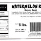 Kervan Candy Watermelon Rings Bulk Gummy Candy - 5 Pound Bag - Fruity & Sweet Gift Snacks For Kids - Party Size