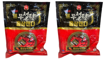Korean Ginseng Candy, Sugar Free (2 PACKS, SUGAR FREE RED GINSENG)