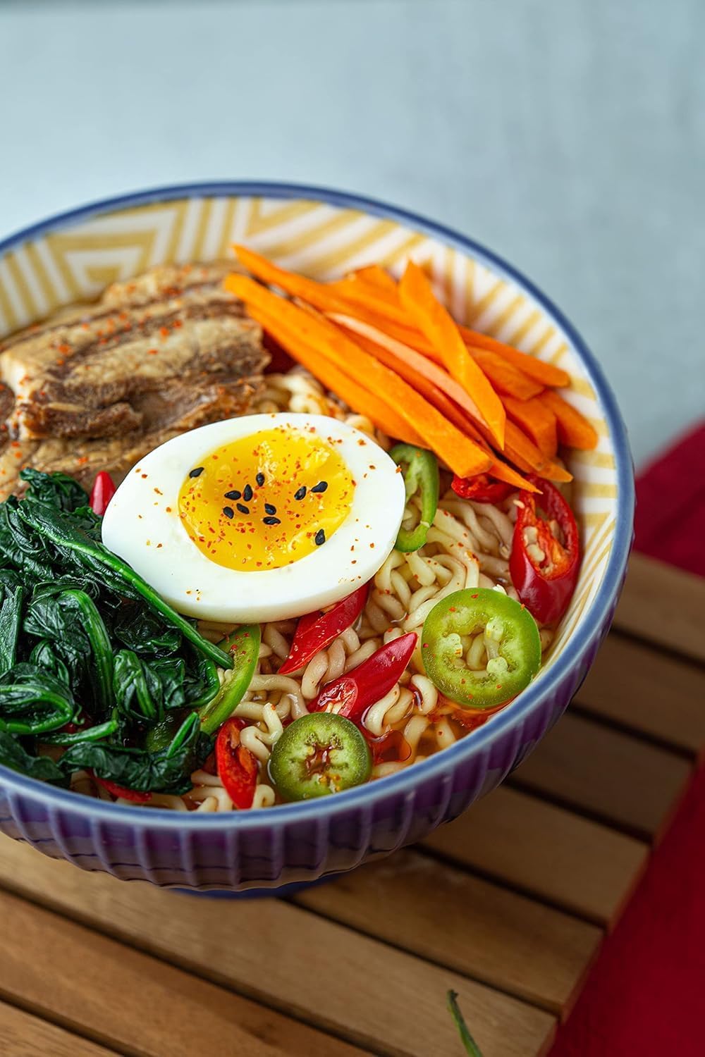 OTTOGI Jin Ramen Spicy Flavor Instant Noodles, 4.23 oz (Pack of 18) - Authentic Korean, Rich Broth, Quick Meal