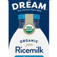 Rice Dream Organic Rice Milk Drink, Original Plain, Vegan Dairy Alternative, Lactose Free, Shelf Stable, 32oz (Pack of 12)