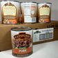 Keystone Meats All Natural Heat and Serve Canned Pork, 28 oz - Fully Cooked and Ready to Eat - Shelf Stable for 5 Years - Canned