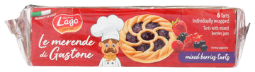 Gastone Lago Crostatine Mixed Berry Jam Tarts, 1.41 Ounce - 6 Count Pack (Mixed Berry)