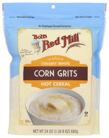 Bobs Red Mill White Corn Grits, 24Oz (Pack Of 1) - Vegan, Kosher