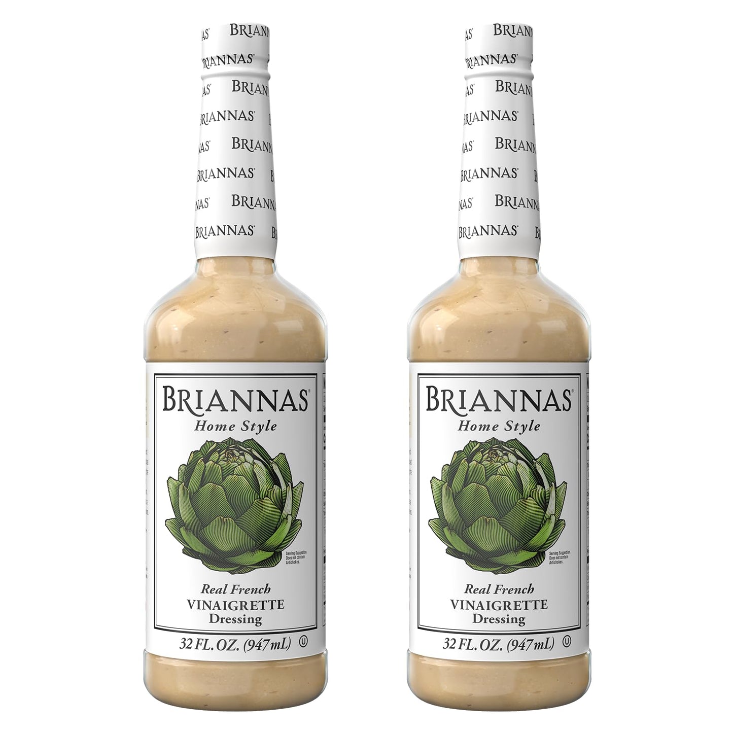 BRIANNAS - Home Style Real French Vinaigrette Dressing - Fine Salad Dressing made with Premium Ingredients - Sugar Free Dressing