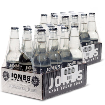 Jones Soda Co. Cream Soda Flavor | 100% Cane Sugar Soda | Craft Soda Pop | Soda Soft Drinks | 12 Oz Glass Bottle Soda (24)