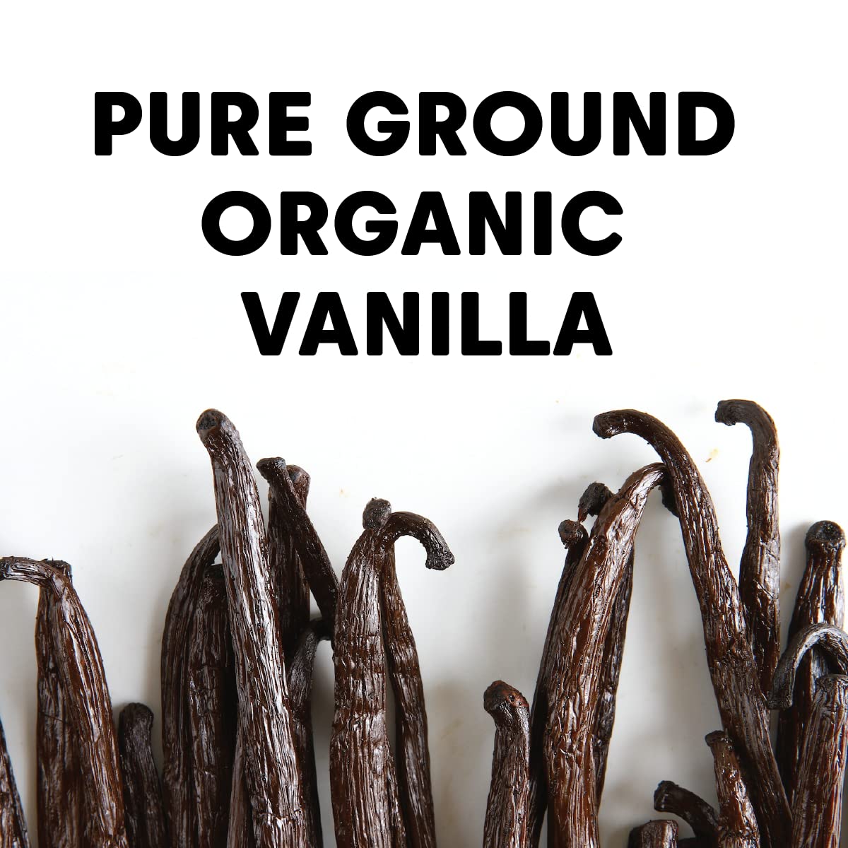 Wilderness Poets Organic Pure Vanilla Powder, Tahitian Grade A, 0.5 oz Glass Jar - Perfect for Baking, Coffee, Ice Cream, Chefs