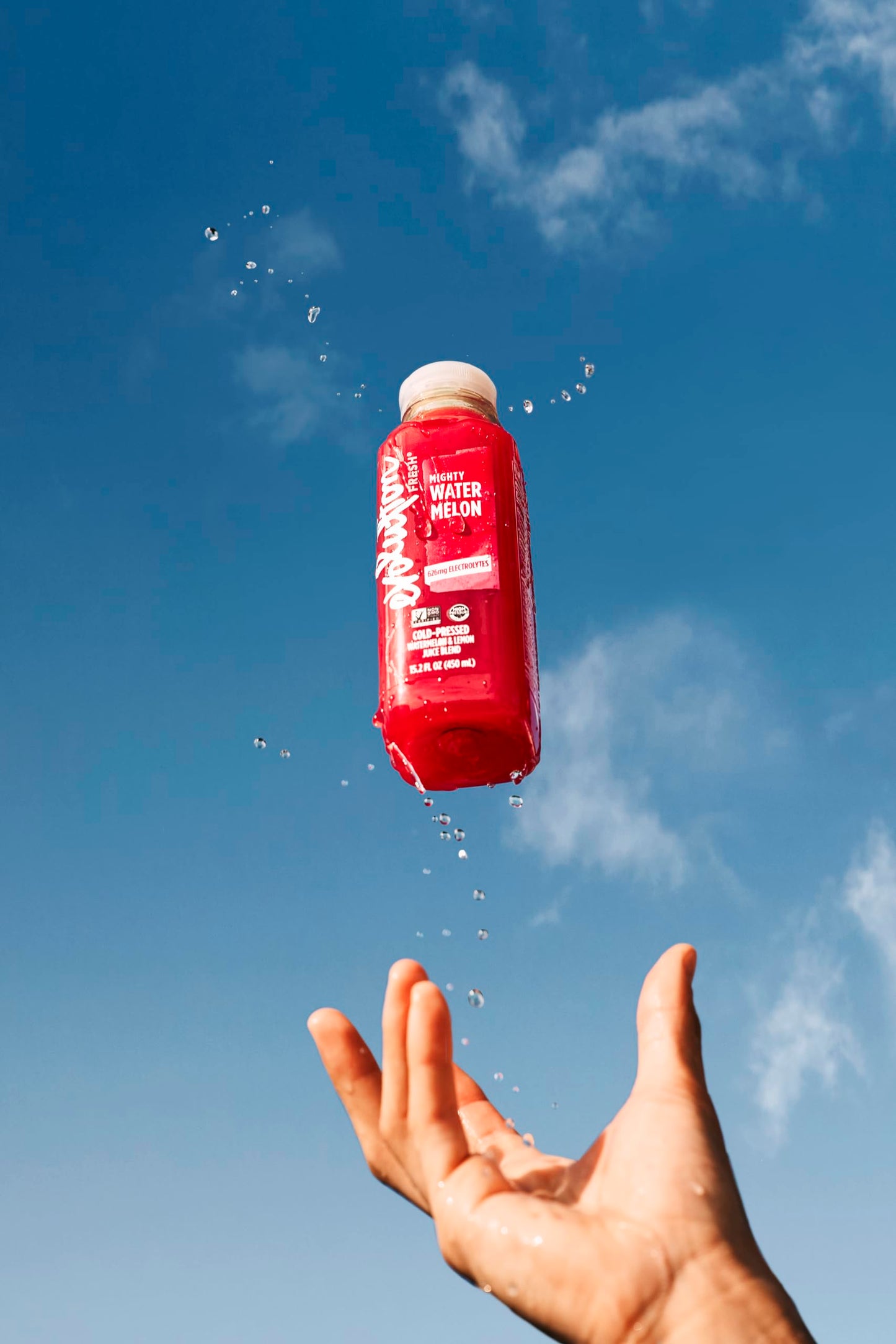 Evolution Fresh Mighty Watermelon, 100% Cold-Pressed Watermelon & Lemon Juice Blend, Natural Source of Hydration,15.2 Fl Oz