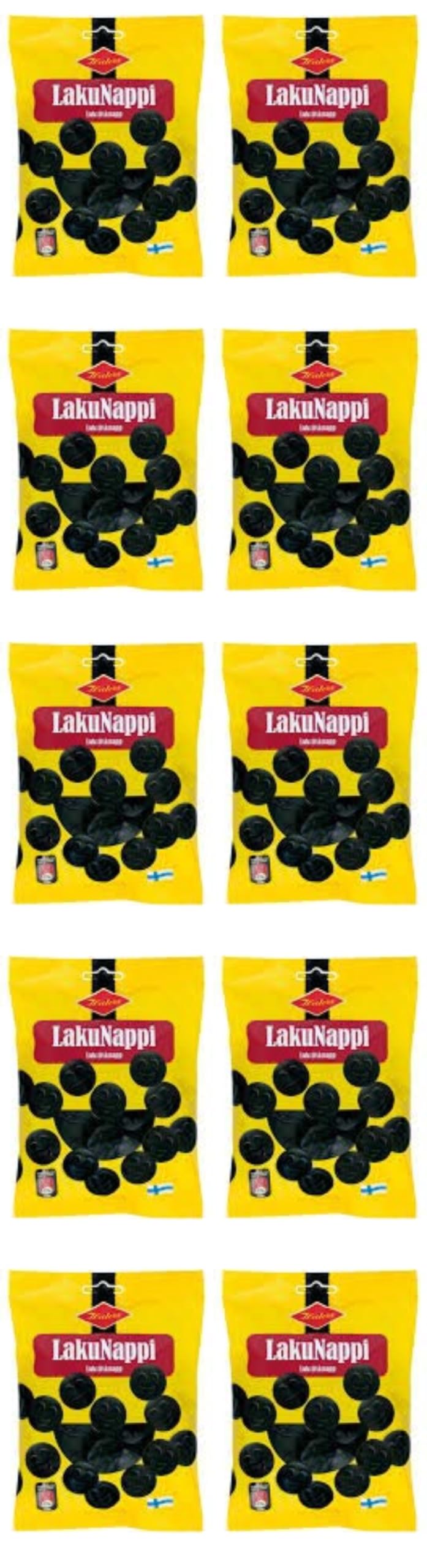 Halva Lakunappi Original Liquorice 10 Packs of 200g