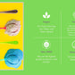 Pixie Dust All-Natural Food Coloring Powder Set, Dye-Free, Plant-Based, 0.17 oz Each (Pack of 4) - Red, Yellow, Blue, Green