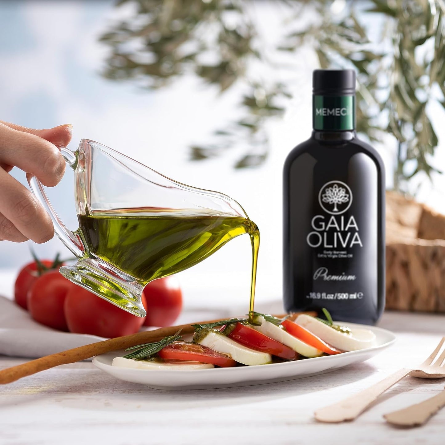 Gaia Oliva Cold Press Extra Virgin Olive Oil, Early Harvest Robust Fresh Premium Olive Oil From Aegean Region, Aeite De Oliva Ex
