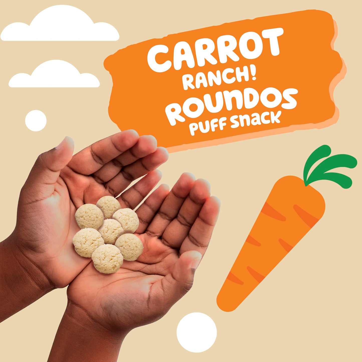 Get'Ems! From Gerber, Snacks For Kids, Carrot Ranch Roundos Puffs, Made With Whole Grain Quinoa, Calcium To Support Strong Bones