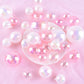 24 Pcs Balls Cake Toppers Bubble Mini Balloon Topper Pearl Insert Cupcake Diy Decoration For Wedding Anniversary Graduation Birt