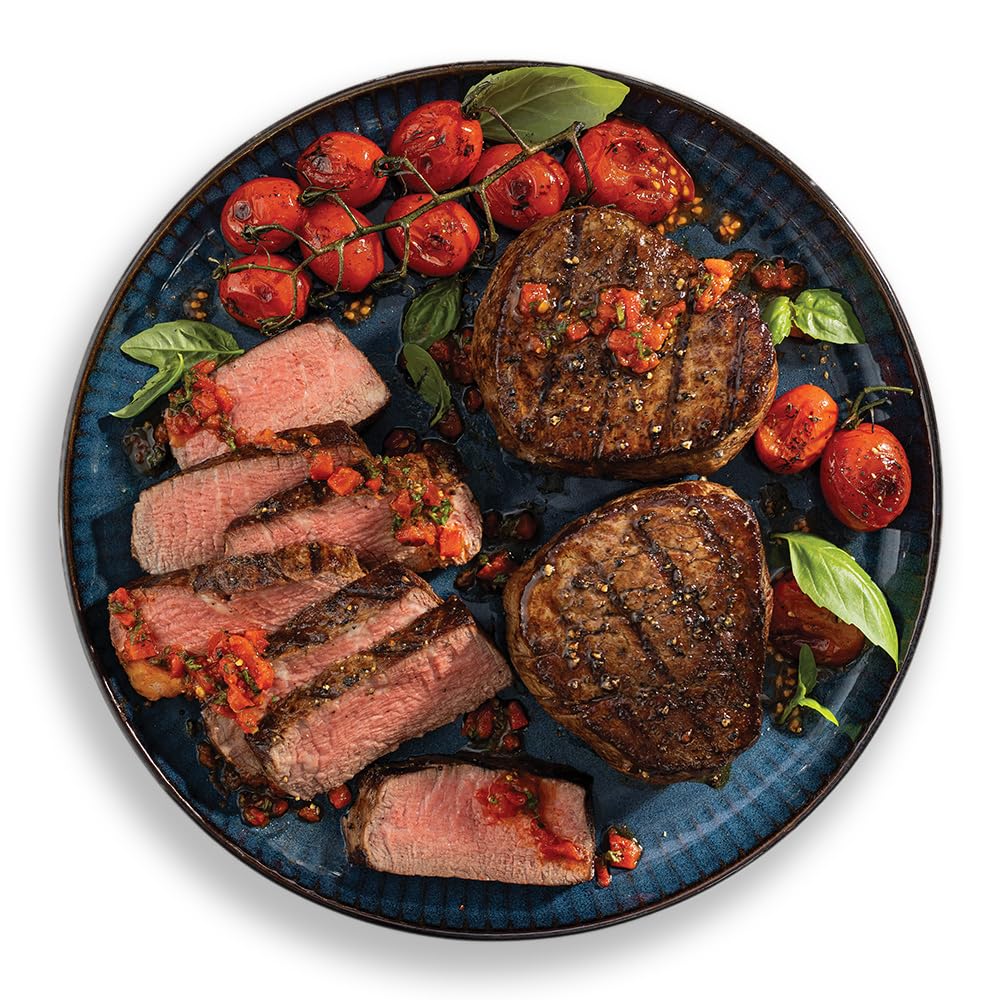 Omaha Steaks Butchers Cut Filet Mignons 4 (8 Oz.) – Usda Certified Tender, Aged Beef Steaks, Individually Sealed, Enhanced Gift Or Grill-Ready Dinner