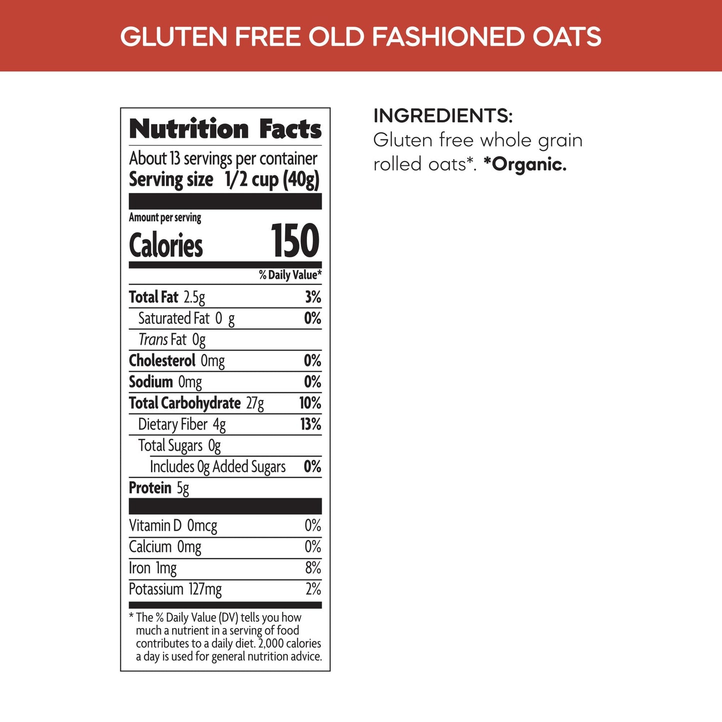 Nature s Path Organic Old Fashioned Oats Oatmeal, 18 oz (Pack of 6), Gluten Free, Non-GMO