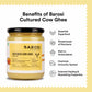 Barosi Enhanced Cultured Desi Cow Ghee 3 Litre | Value Saver Family Pack | Vedic Bilona Method | Churned From Curd | Pure & Natural | Farm Made In Small Batches | Glass Jar Packing