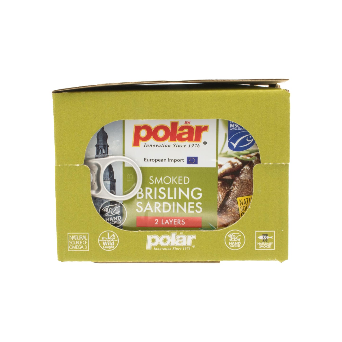 MW Polar Smoked Brisling Sardines in Olive Oil, 3.52 Ounce (Pack of 12)