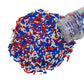 Homankit Patriotic Sprinkles Fourth of July Sprinkles Red White and Blue Jimmies Sprinkles Edible Sprinkle Candy Soft Jimmies To