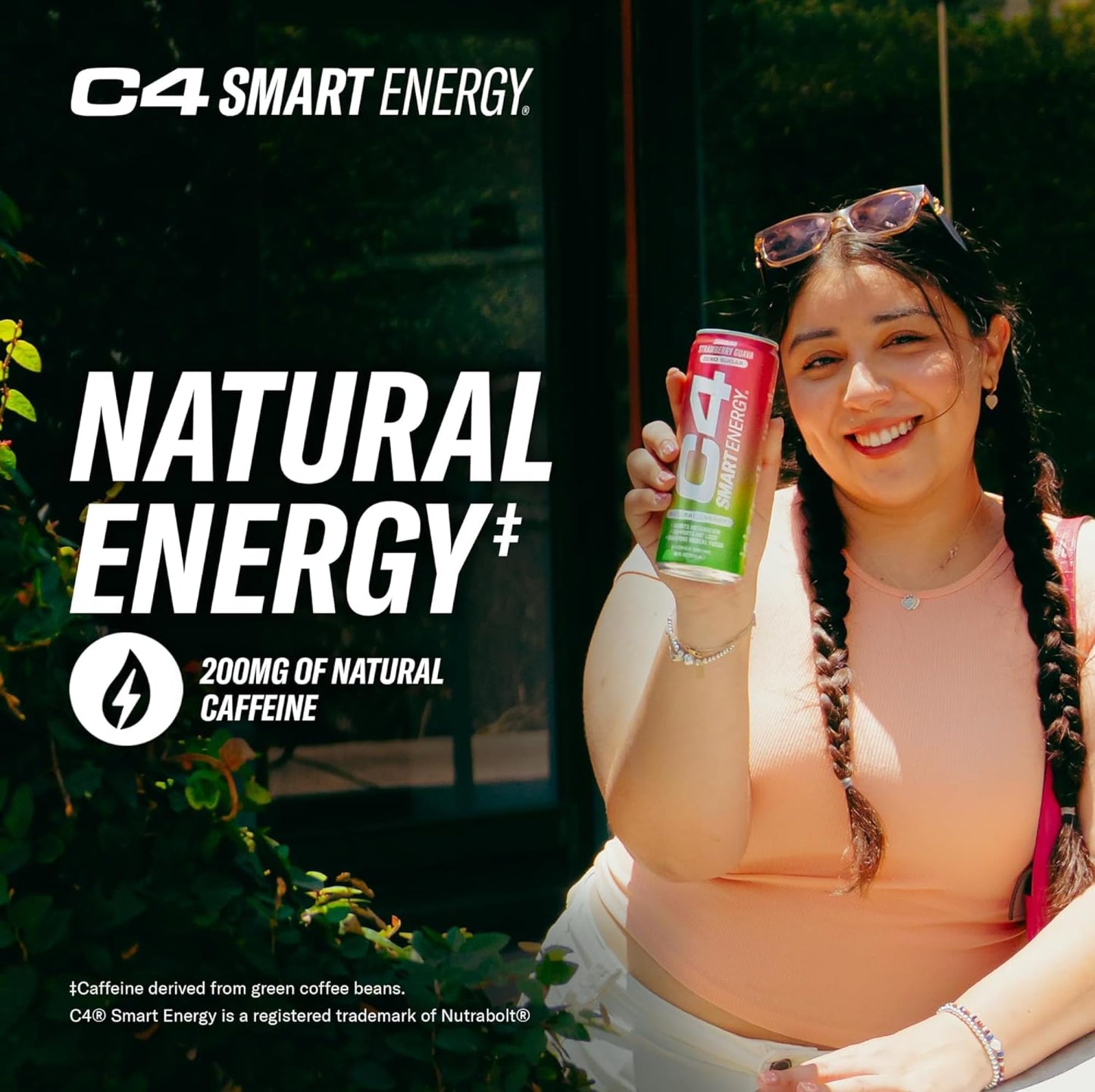 Cellucor C4 Smart Energy Drink - Sugar Free Performance Fuel & Nootropic - Black Cherry - 16 Fl Oz (Pack of 12)