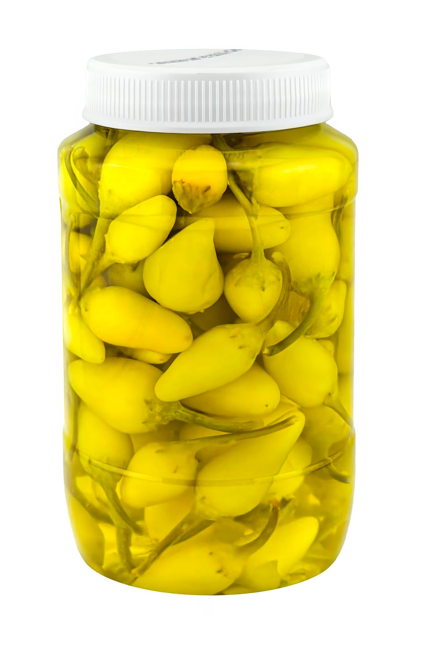 El Pato Hot Chili Peppers 22Oz Pickled Yellow Chili Peppers 624G Kosher