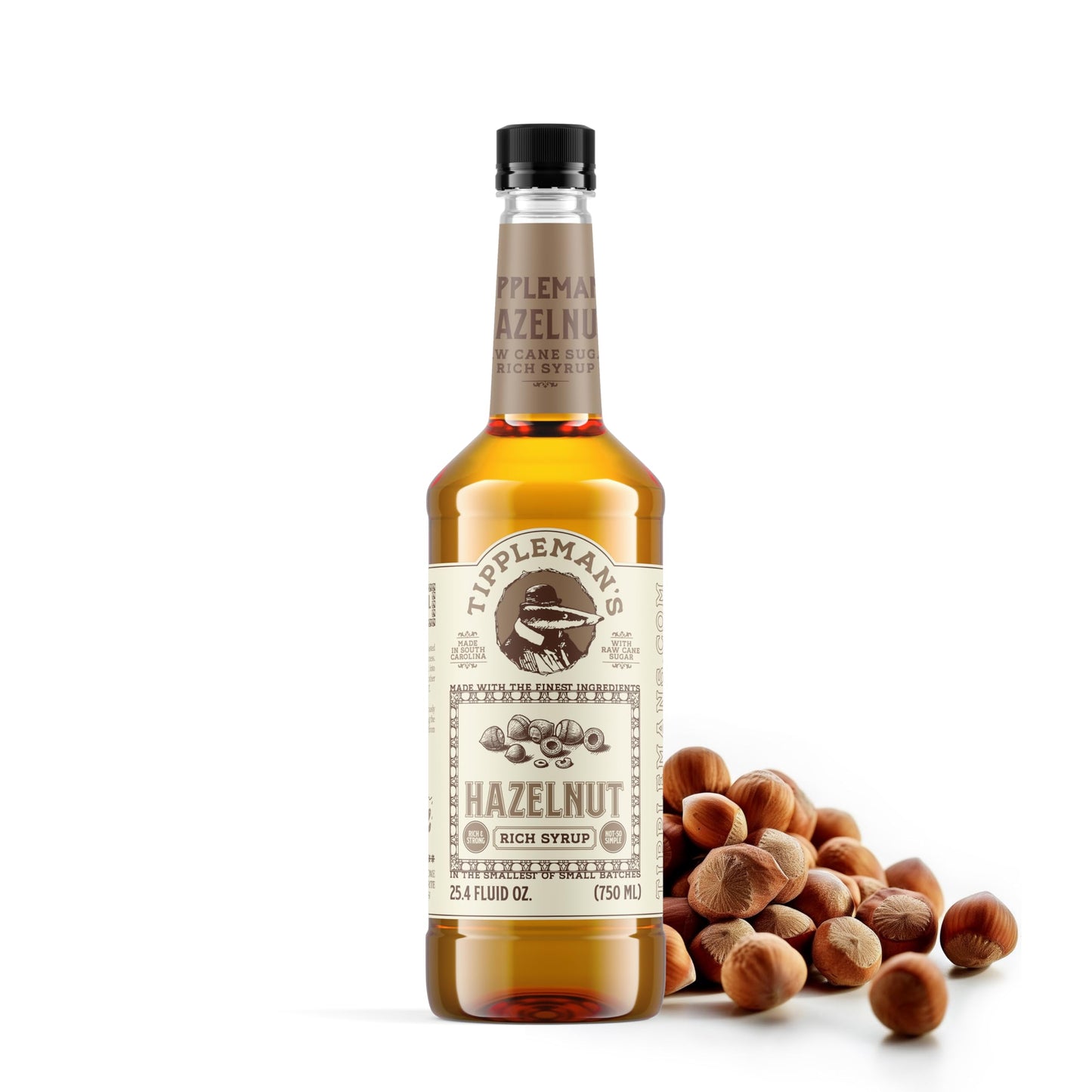 Tipplemans Hazelnut Coffee Syrup - Rich Flavor for Drinks & Baking - 25.4 Fl Oz