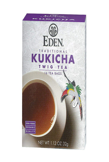 Eden Twig Tea, Tea Bags, Kukicha, Organic 1.12 Oz Boxes