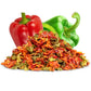 Its Delish Dehydrated Dried Bell Peppers Mix, 16 Oz Jumbo Container, Vegan, Kosher, Chopped & Dried Vegetable Spice Seasoning