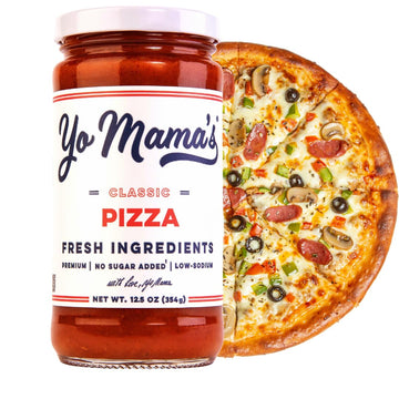 Yo Mama'S Foods Keto Classic Pizza Sauce - Pack Of (1) - No Sugar Added, Low Carb, Vegan, Gluten Free, Paleo Friendly, And Made