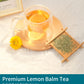 TeeLux Lemon Balm Tea Bags, Caffeine Free Herbal Tea, Lemony Flavor, 100 Count