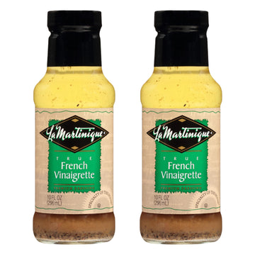 LA MARTINIQUE True French Vinaigrette Dressing, 10 Ounce Bottle, Pack of 2