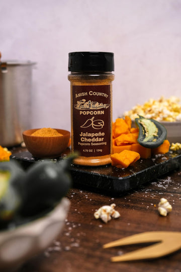 Amish Country Popcorn | Jalapeno Cheddar Seasoning - 4.75 oz | Old Fashioned, Non-GMO and Gluten Free