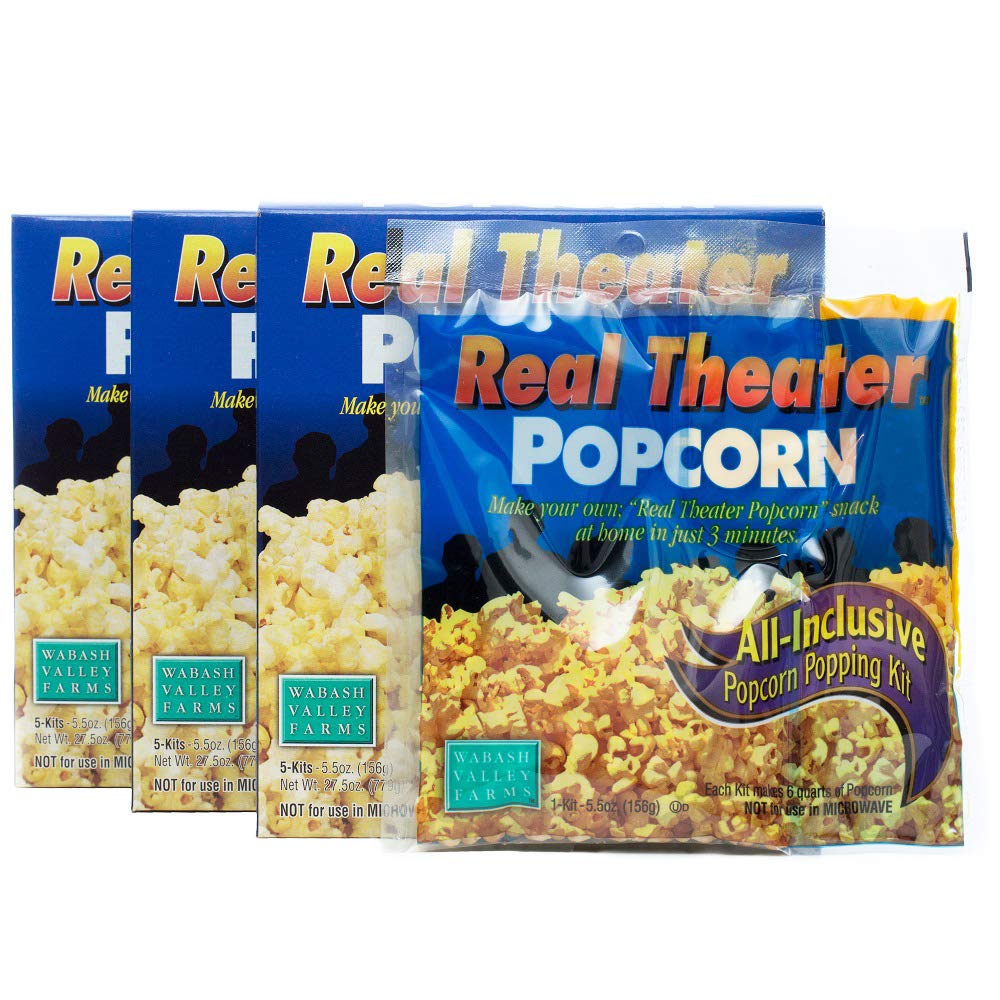 Wabash Valley Farms Popcorn Kit - 15 Pack All-In-One Popping Kernels, Plastic, Model 43615, Color 15 Kits
