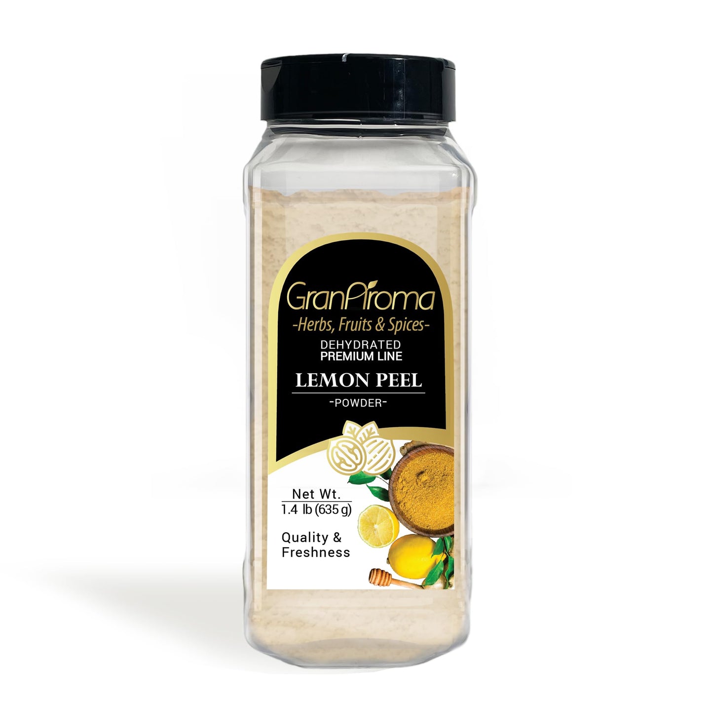 Granaroma Lemon Peel Powder, Tart & Flavorful, Pure Powder (1.4 Pound)