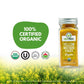 Geo-Fresh Organic Yellow Mustard Ground 1.76 Oz (50G), Tangy In Flavour | Dips, Dressings & Marinades | Non-Gmo, Kosher, 100% Or