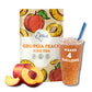 HTEAO Georgia Peach Black Tea Sachets - 4 Gallons - Pack of 8 Sachet Bags