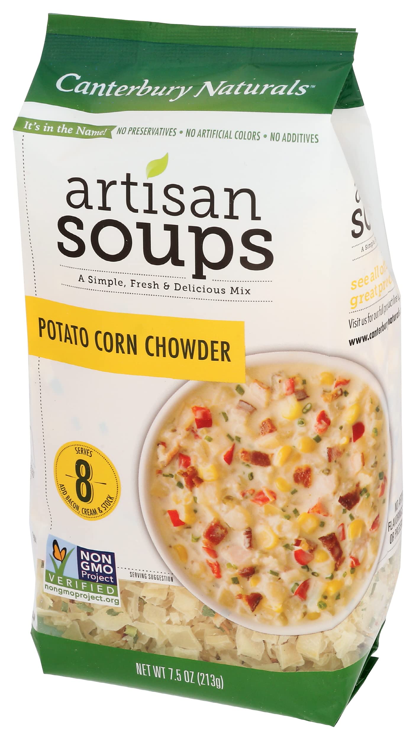 Canterbury Naturals Artisan Soup Mix, Potato Corn Chowder Soup Mix, Non-Gmo, Makes 8 Servings, 7.5-Ounce Bag (Pack Of 1)