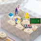 Mefeng Snooker Theme Cupcake Toppers,Billiards,Club,Medals,Table, I Love Snooker Sign, Funny Kit Ball Games Cupcake Toppers, Spo