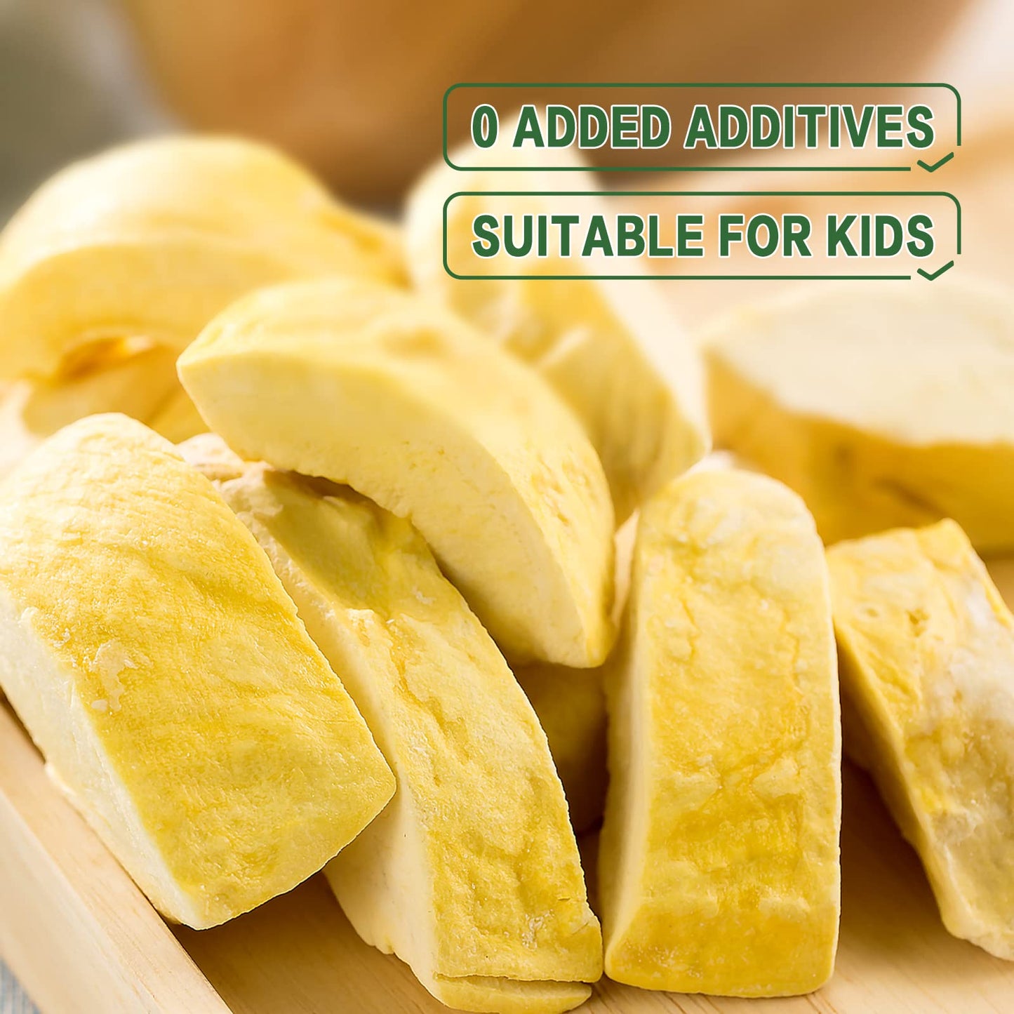 BESTORE Freeze Dried Durian Snack - Premium Thai Golden Pillow Crisp, 3 Pack, 36g, No Added Sugar, Small Size