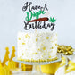 Arthsdite Have A Dope Birthday Cake Topper Pot Leaf   Leaves Happy Birthday Cake Decoration   Dope 420 Birthday Party Supplies For Man Women - Black Green Glitter