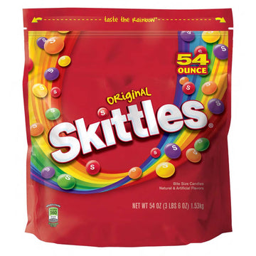 Skittles Original Fruity Candy 54-Ounce Party Size Bag