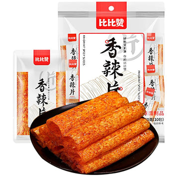 10 packs of spicy slices(6.35oz),Classic Chilli Chips Variety Pack,Fresh and Spicy Chinese Snacks with Latiao, Accompanying Snac