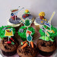 Mefeng 18Pcs Garden Theme Cupcake Topper, Gardening Tool Summer Party Dessert Cupcake Decorations - Spring Theme Party Decor -Fo