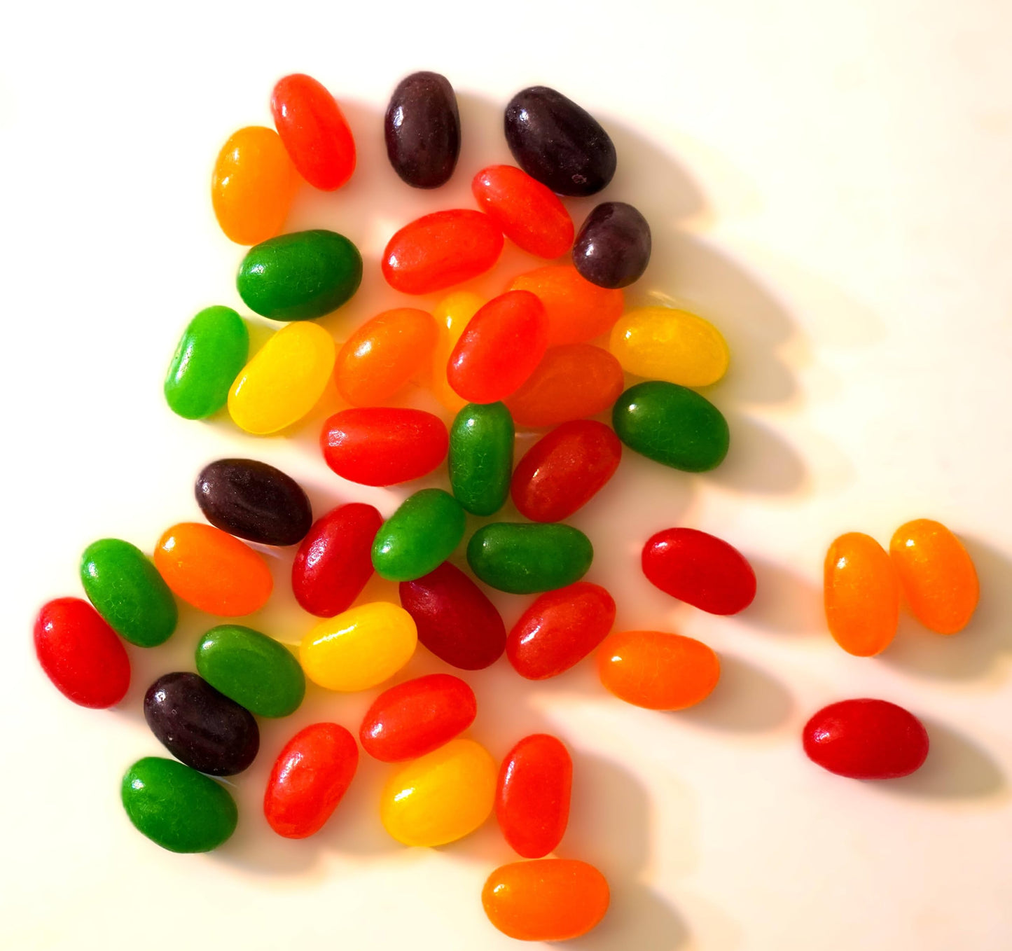 Jumbo Extra Large Fresh Chewy Fruit Flavored Jelly Beans - 1.5 Lbs Fresh Bulk Assortment Of Cherry Lemon Lime Grape Orange Straw