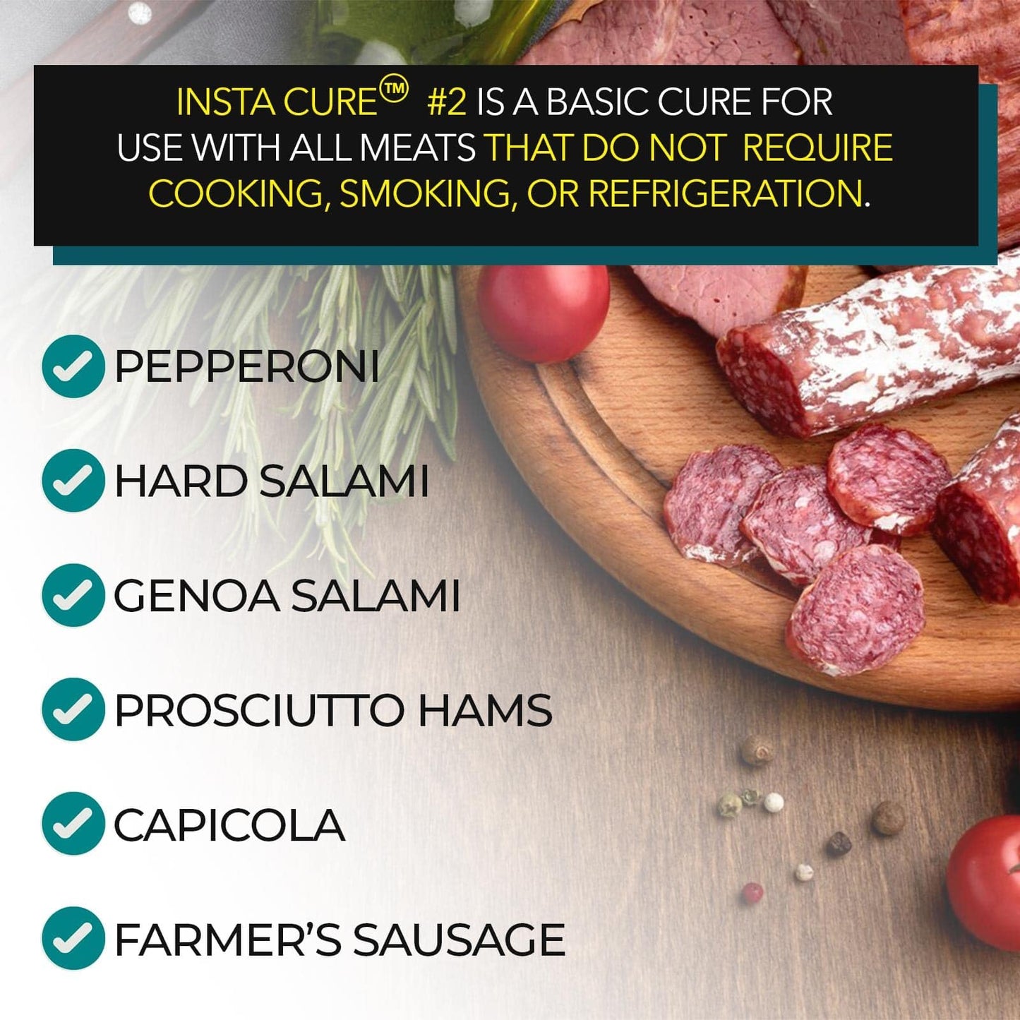 Insta Cure #2, 4 Oz Pink Curing Salt, Prague Powder, Quick Cure For Meat, Sausage, Made In Usa - The Sausage Maker®