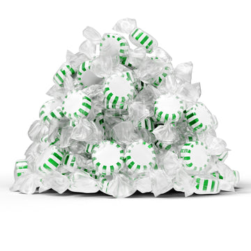 Arcor Spearmint Starlights Candy By Cambie | 2 Lbs Of Spearmint Starlight Mints | Individually Pinwheel Mint Hard Candy | Delici