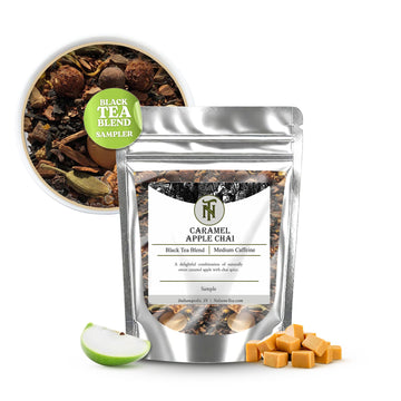 Nelson'S Tea Caramel Apple Chai Tea Loose Leaf - Cut & Sifted Red Rooibos Loose Leaf Tea, Black Tea With Cinnamon Chips, Pepperc